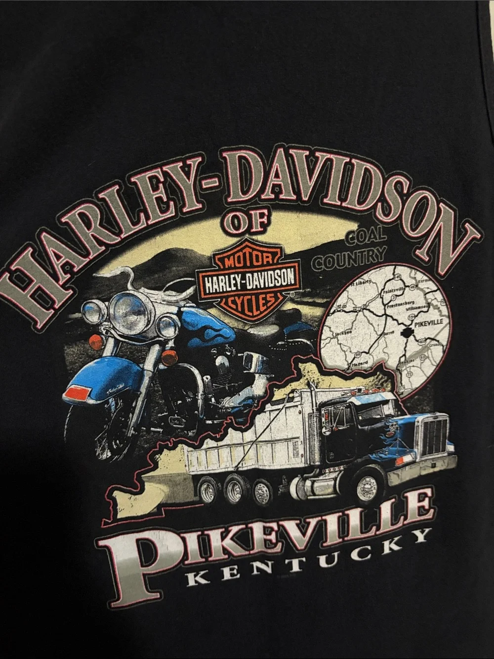 Harley Davidson Men's Tank Top Trucker Graphic Pikeville, Kentucky